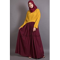 Dual colored pleated abaya Dual colored pleated abaya
